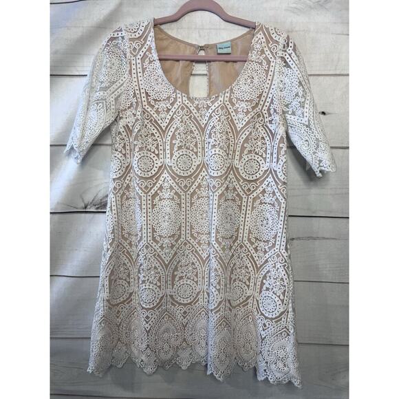 Plenty Dresses By Tracy Reese White Overlay Guesstimated Size Small - Picture 1 of 6